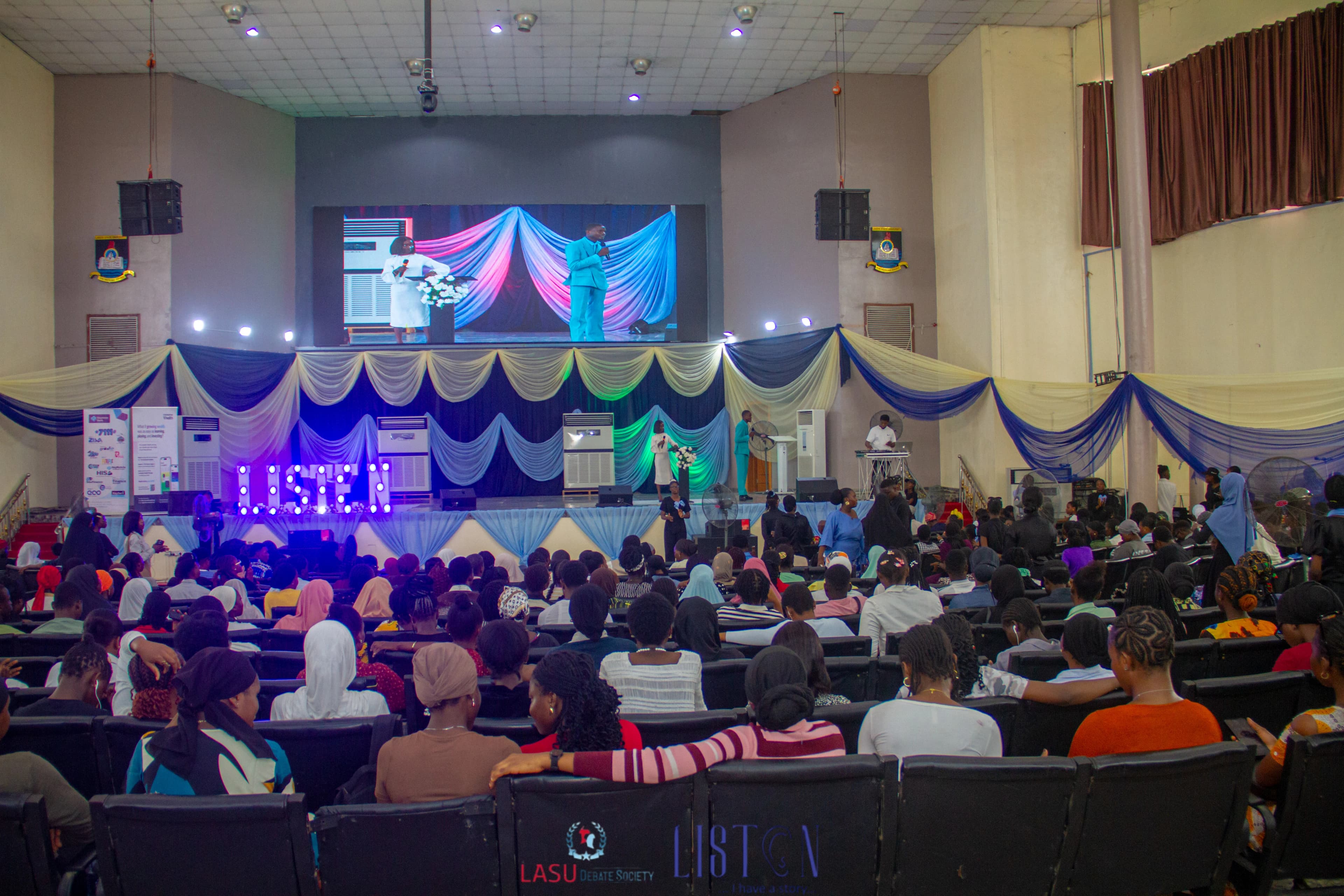 LISTEN stage at the Buba Marwa Auditorium, LASU Ojo